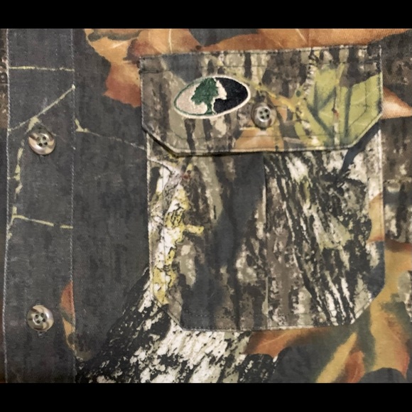 Russell Outdoors Youth Explorer Camo Long-Sleeve Button Down Shirt - Picture 2 of 8